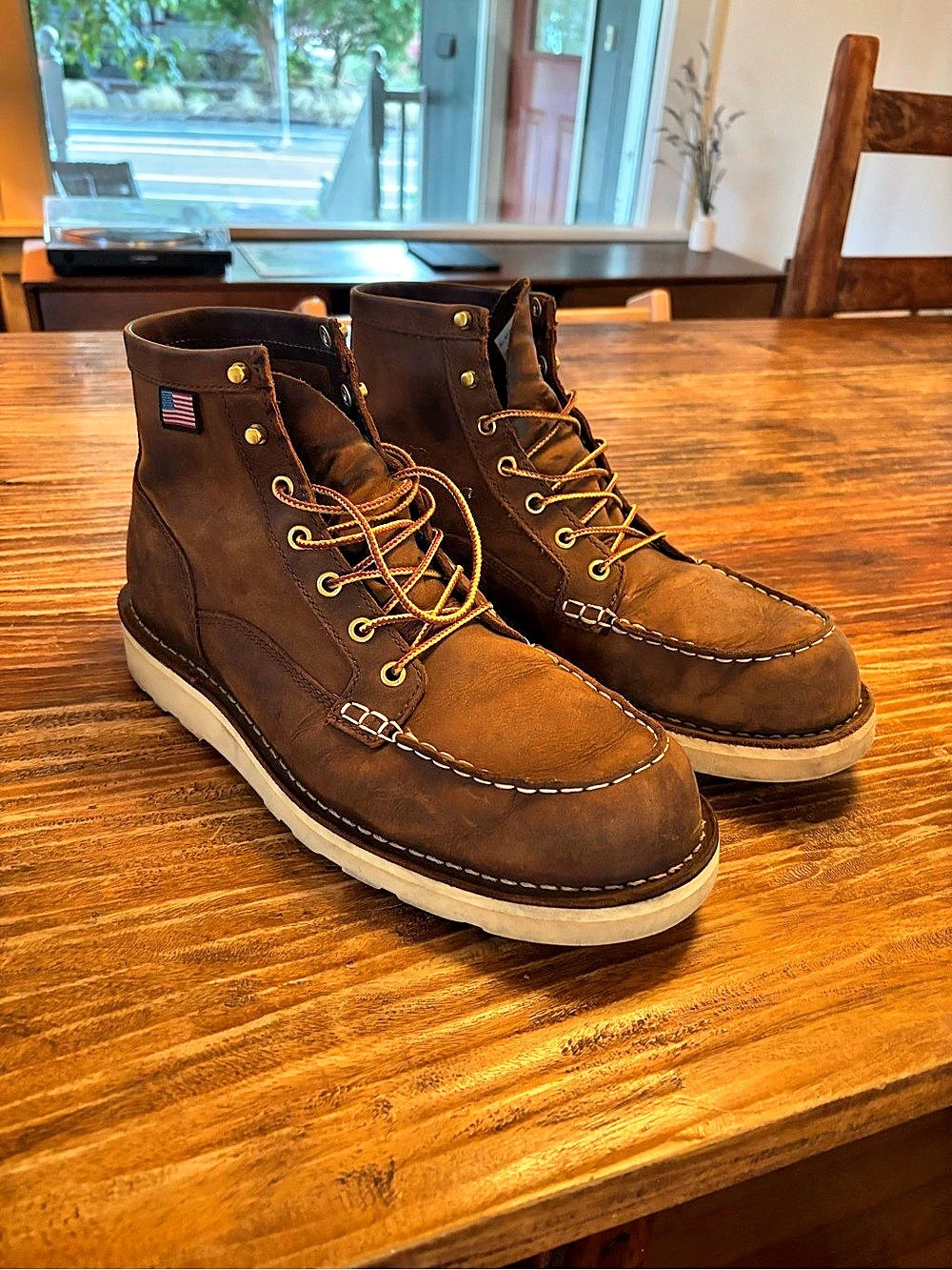Danner Bull Run Moc Toe 6" Tobacco Boots Brown US 11 D